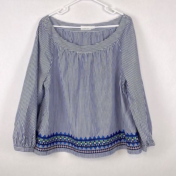 Vineyard Vines Tops - Vineyard Vines Blue and White Striped Blouse